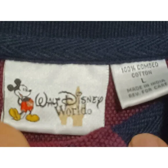 Walt Disney World 2000 Mens Maroon Polo Size Large - Picture 3 of 4
